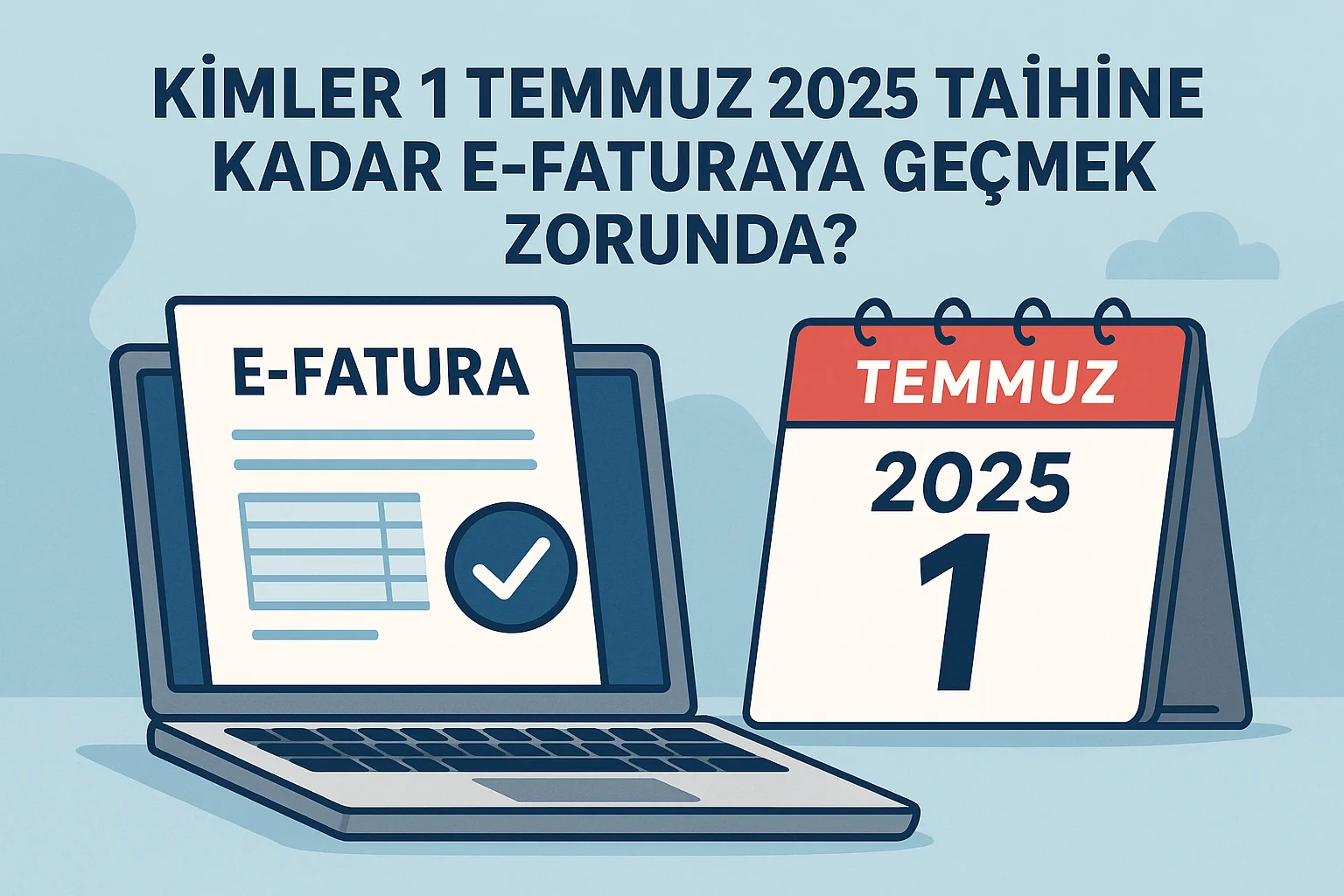 1 Temmuz 2025 e-Fatura geçiş zorunluluğu özet tablosu
