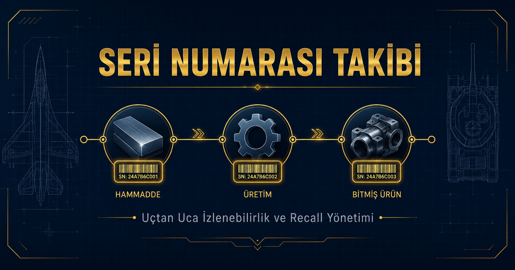 Seri Numarası Takibi Nedir? Savunma Sanayiinde Uçtan Uca İzlenebilirlik ve Recall Yönetimi
