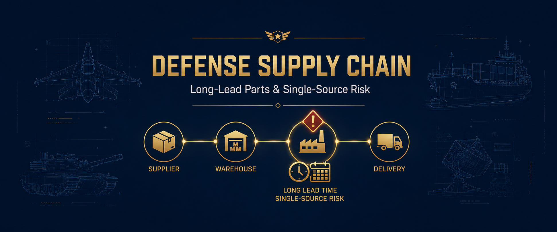 Defense Industry Supply Chain Management: Long-Lead Parts and Single-Source Risk