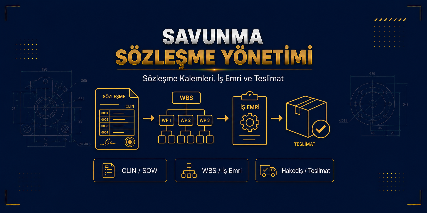 Savunma Sözleşme Yönetimi: Sözleşme Kalemleri, İş Emri ve Teslimat Takibi