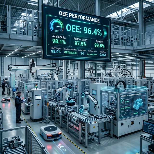 OEE Hesaplaması ve Makine Verimliliği: Genel Ekipman Etkinliği Nedir?
